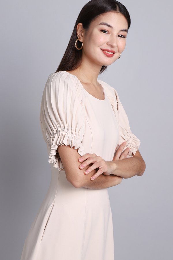 Eman Dress In Cotton Cream