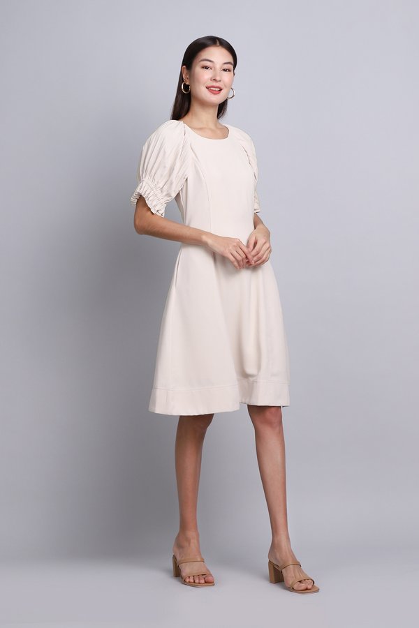 Eman Dress In Cotton Cream