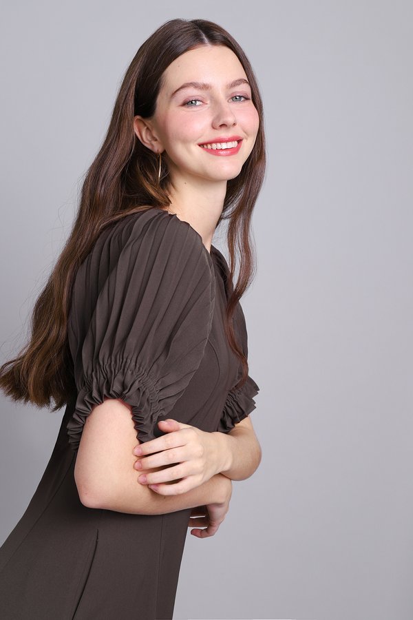 Eman Dress In Espresso