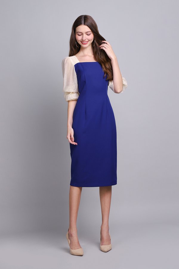 Venus Dress In Cobalt Blue