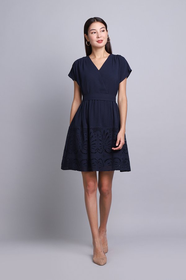 [Backorder 2] Callista Dress In Navy Blue