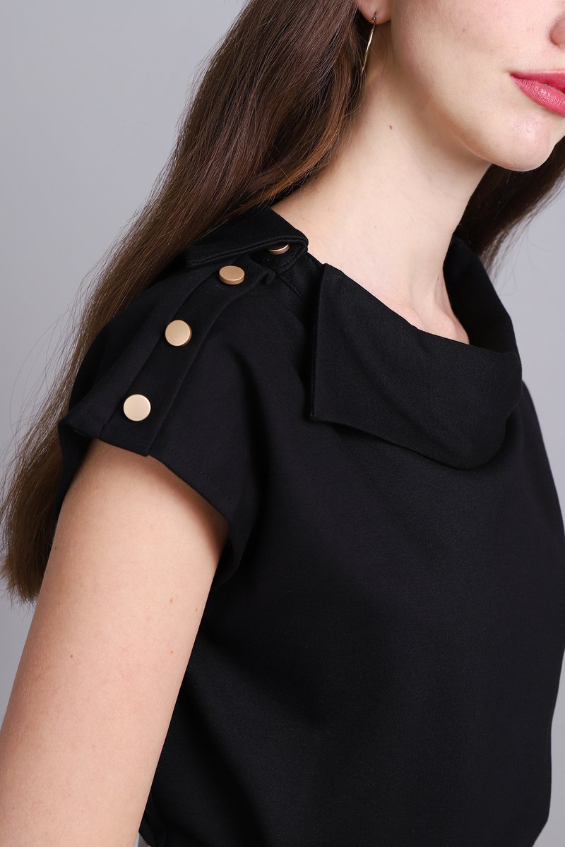 Nicola Top In Classic Black Kind To Kind