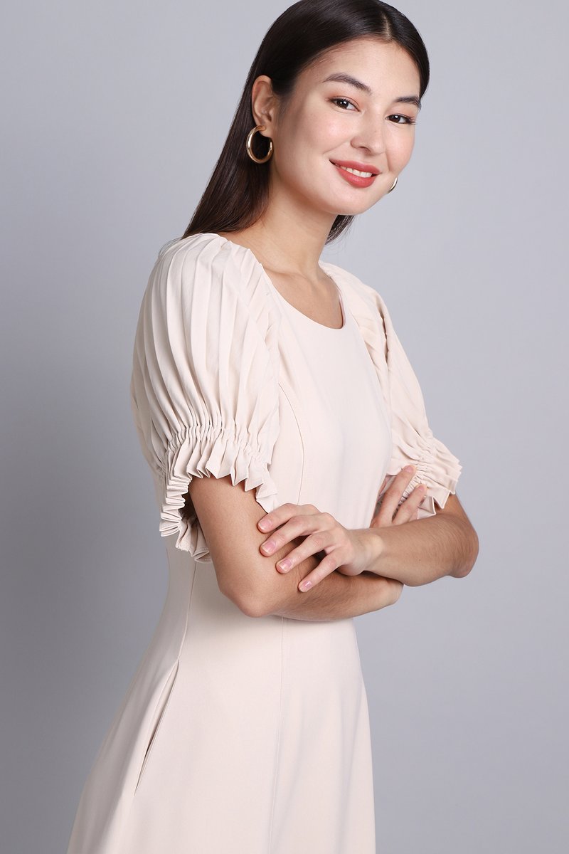 Eman Dress In Cotton Cream Kind To Kind