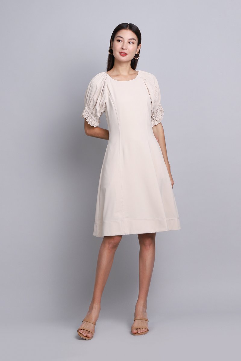 Eman Dress In Cotton Cream Kind To Kind