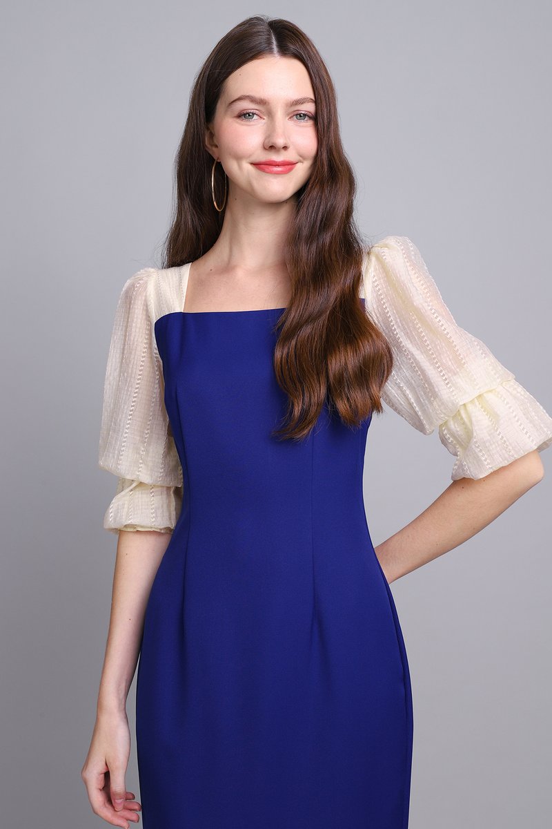 Venus Dress In Cobalt Blue