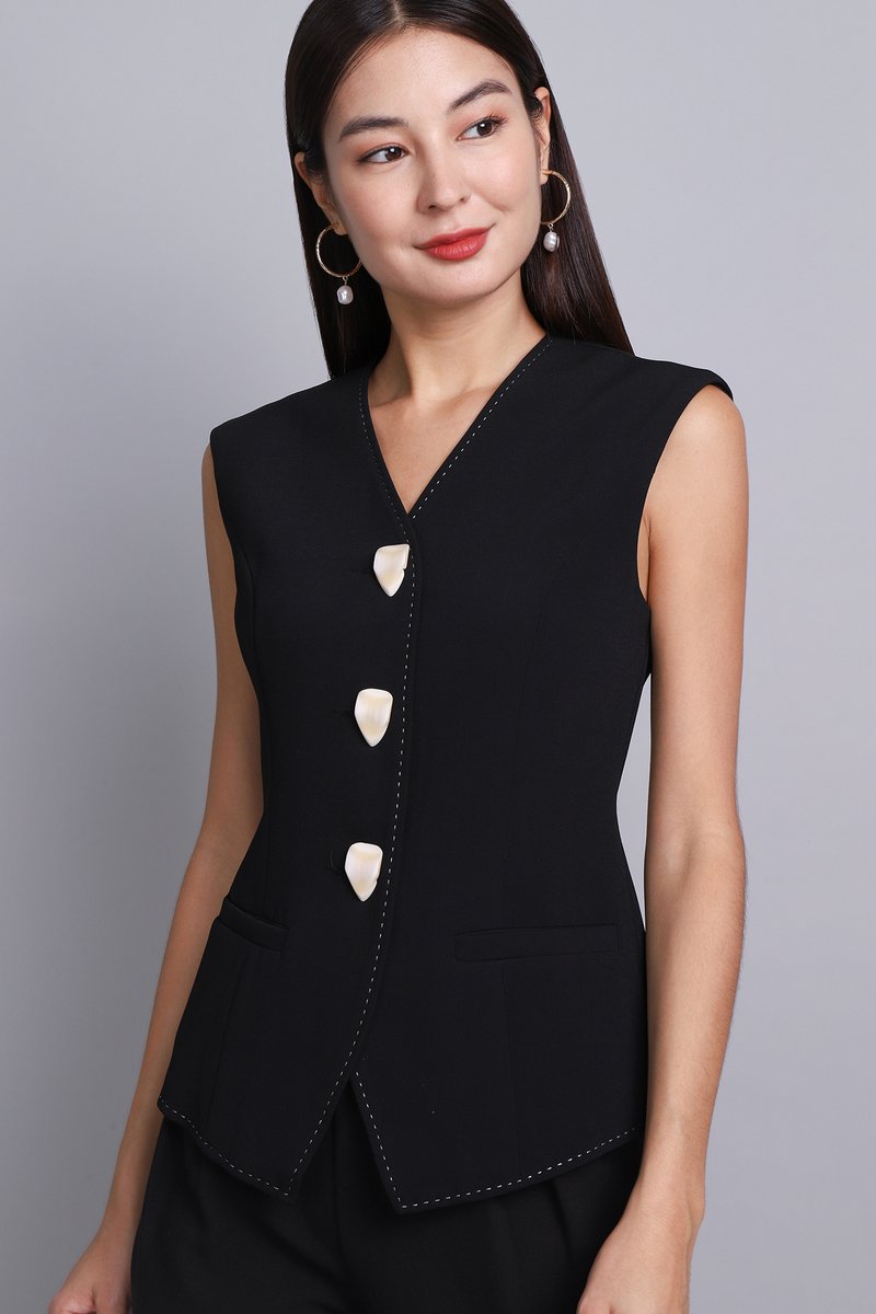 Tori Top In Classic Black