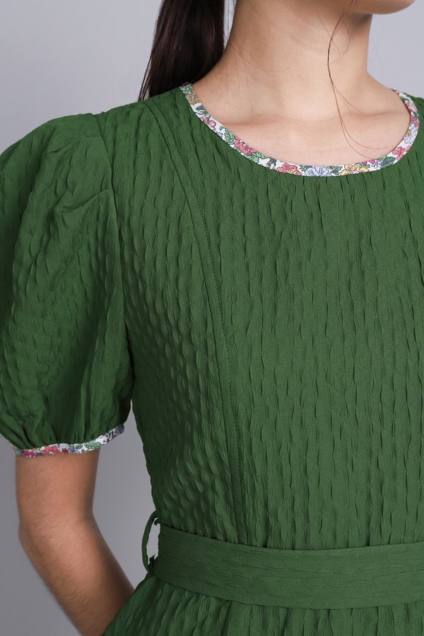 Gilda Dress In Olive Green