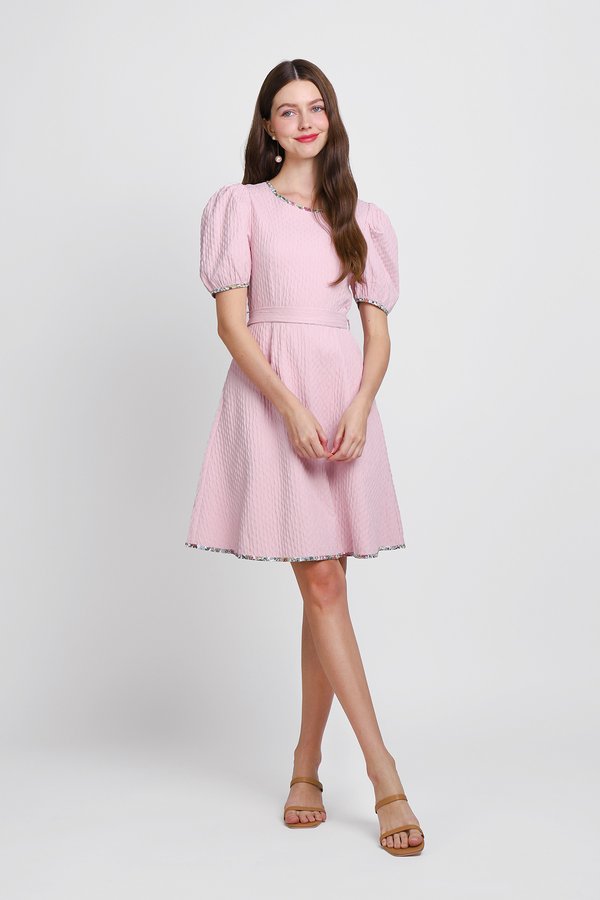 Gilda Dress In Soft Pink