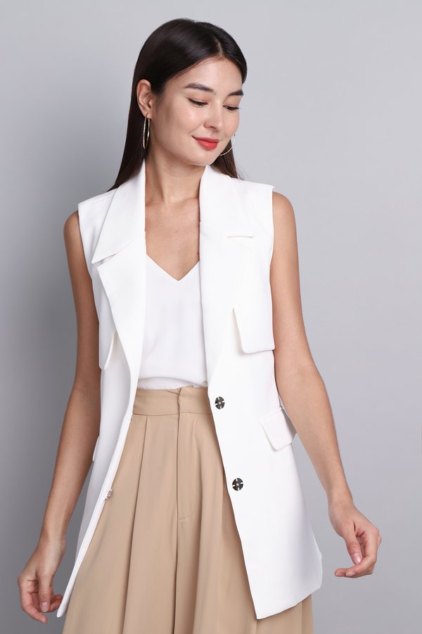Windsor Vest In Classic White