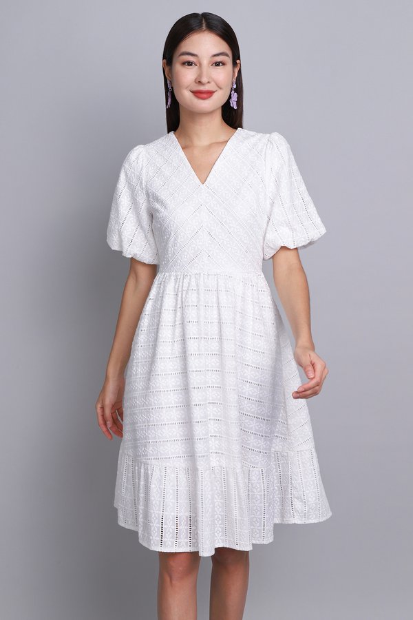 Cassidy Dress In Classic White