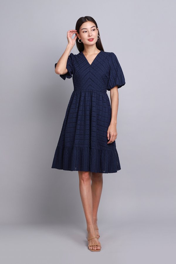 Cassidy Dress In Navy Blue