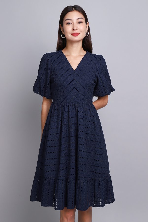 Cassidy Dress In Navy Blue
