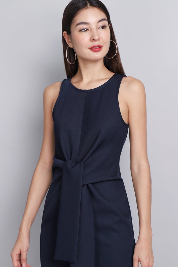 Dora Dress In Navy Blue
