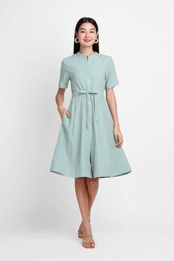 Jillian Dress In Seafoam