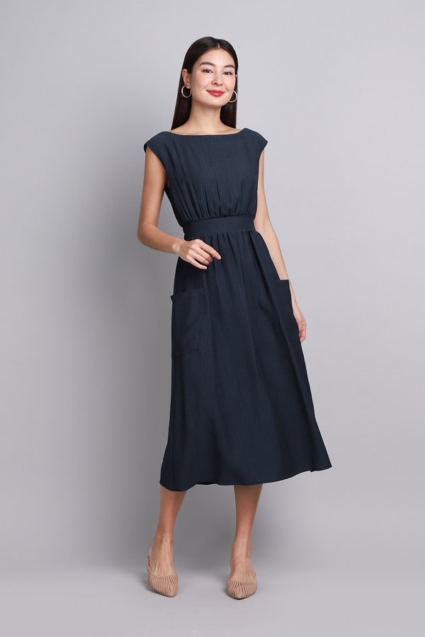 Felicity Dress In Dark Blue