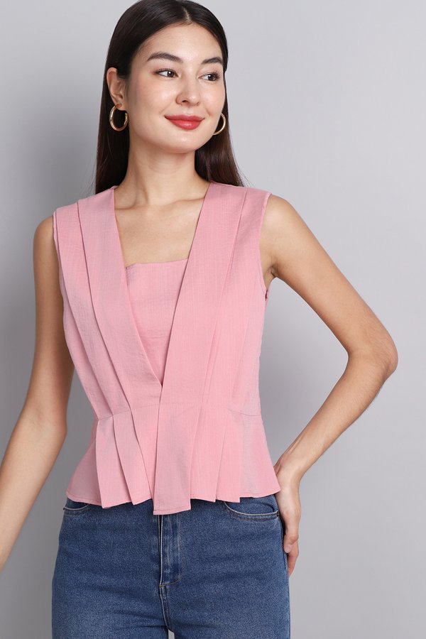 Zoey Top In Soft Pink