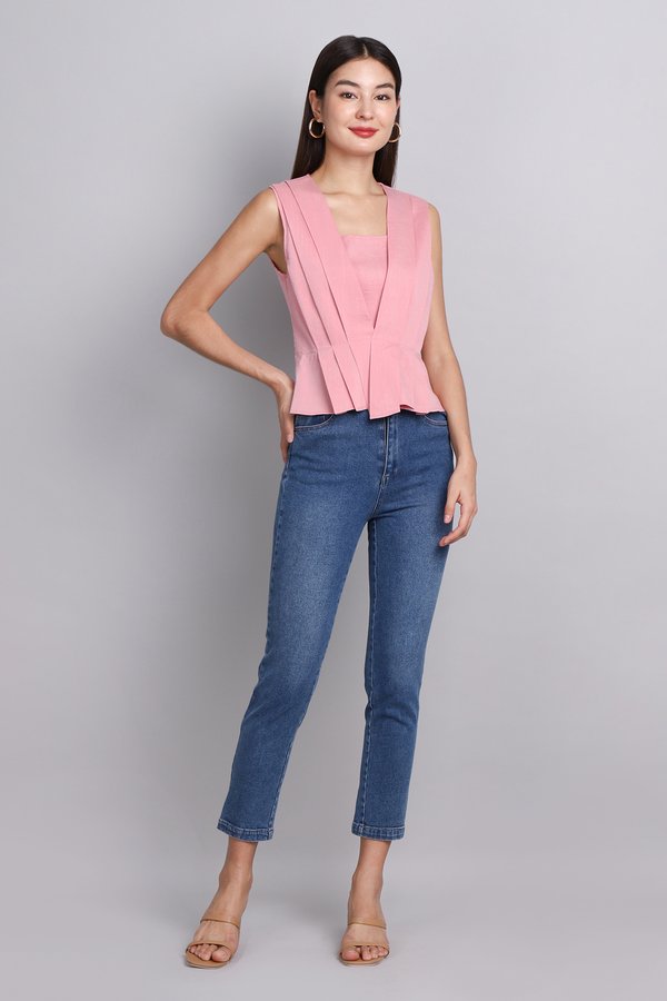 Zoey Top In Soft Pink