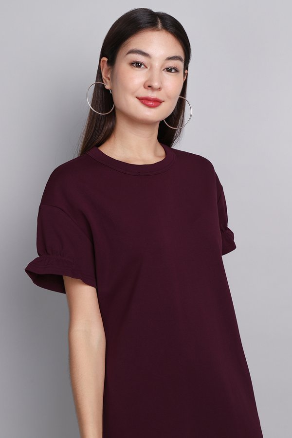 Debra Dress In Merlot