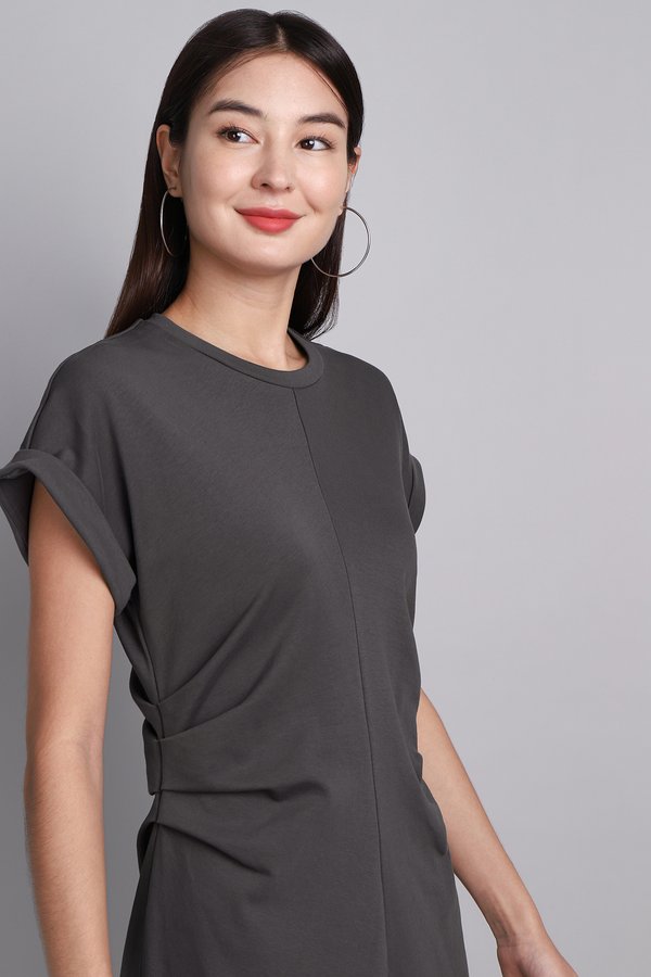 Eugenie Dress In Charcoal