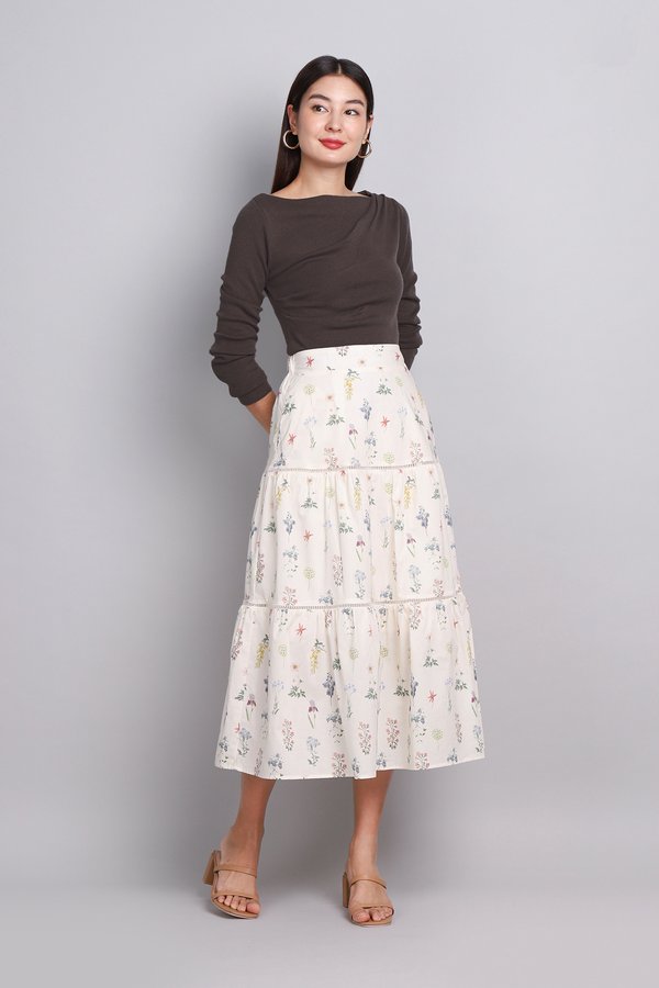 [Backorder] Anette Skirt In Spring Florals