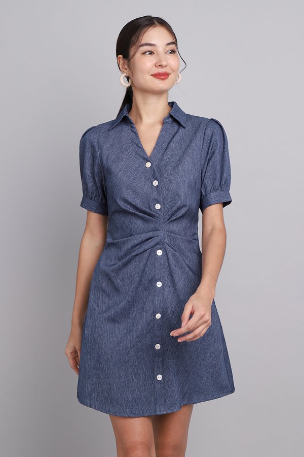 Germaine Dress In Denim Blue