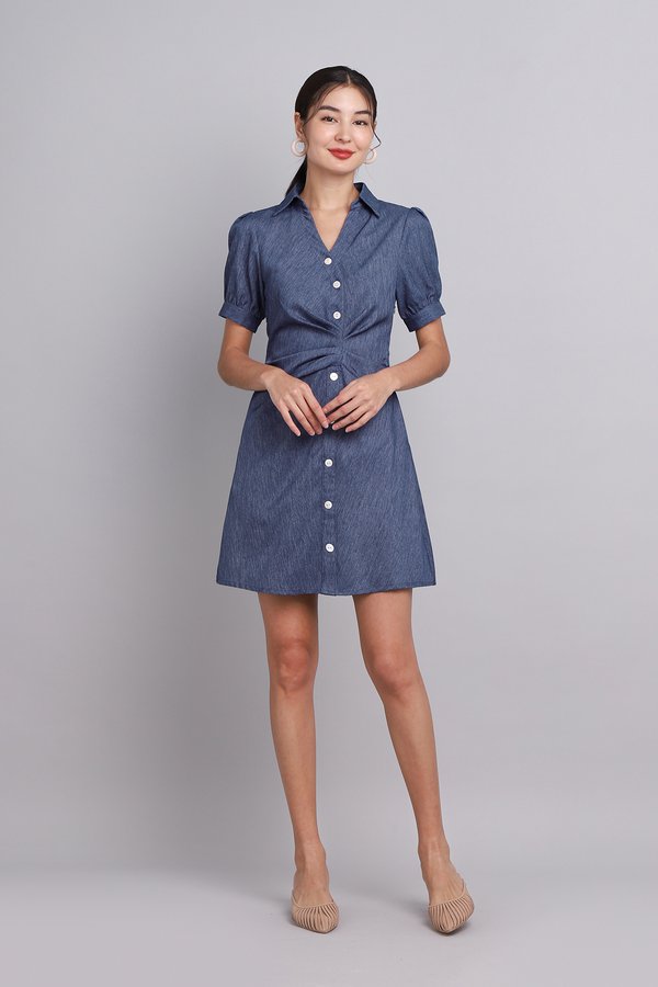 Germaine Dress In Denim Blue