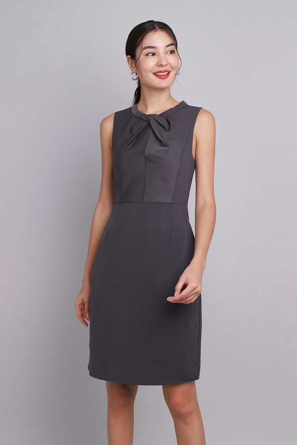 Jovanna Dress In Charcoal