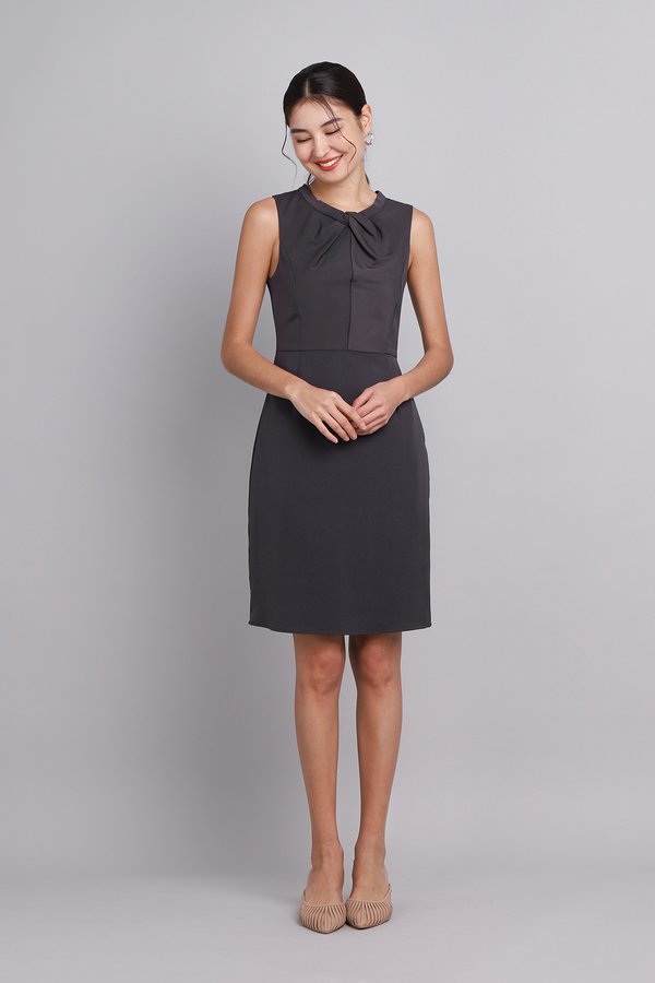 Jovanna Dress In Charcoal