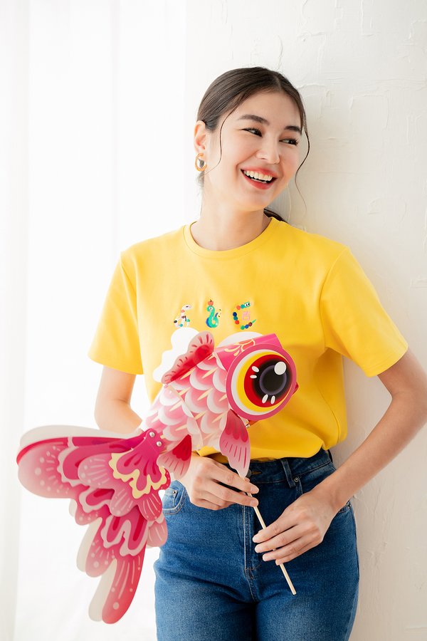 Year Of Snake Unisex Top In Honey