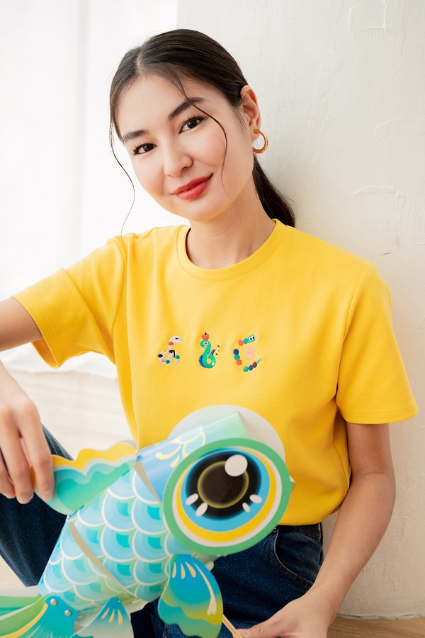 Year Of Snake Unisex Top In Honey