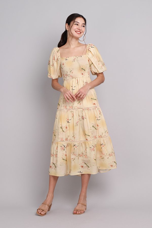 Reine Dress In Warm Florals