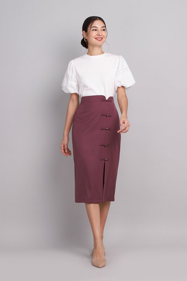 Clover Skirt In Rum