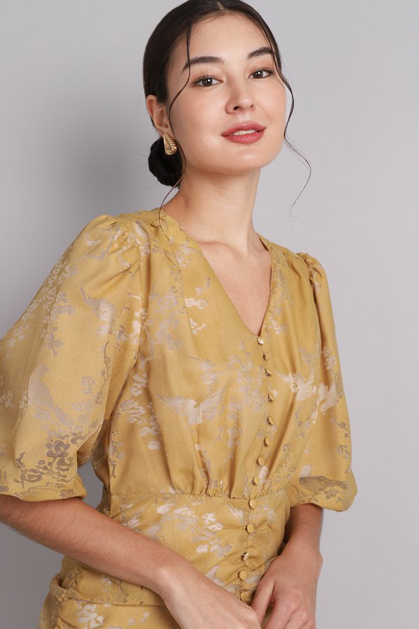 [Backorder] Crystal Dress In Muted Gold
