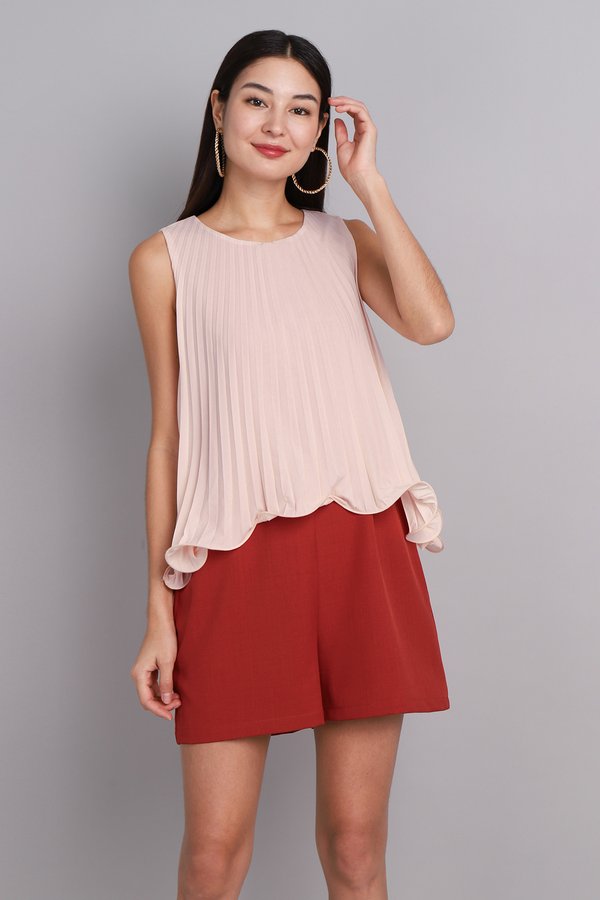 [Backorder] Holly Romper In Blush Tangerine