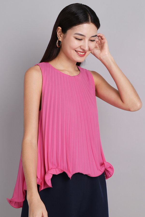 [Backorder] Holly Romper In Pink Blue