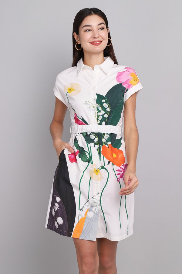 [Backorder] Rhoda Dress In Abstract Prints