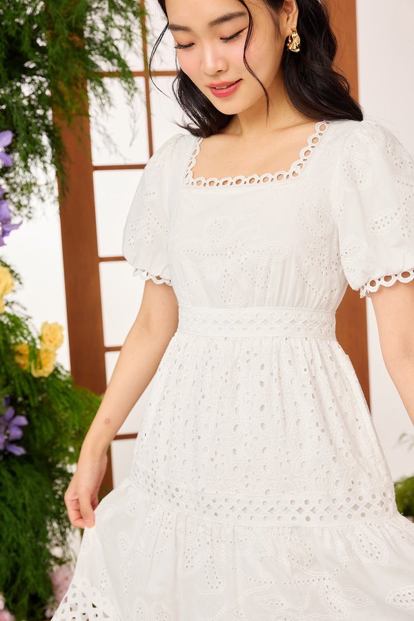 Sophia Dress In Classic White
