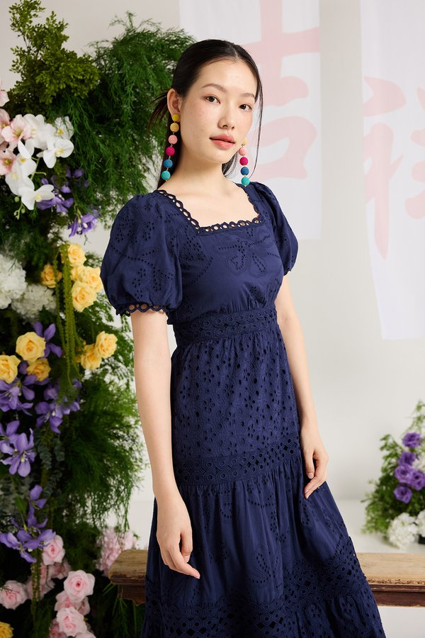 Sophia Dress In Navy Blue