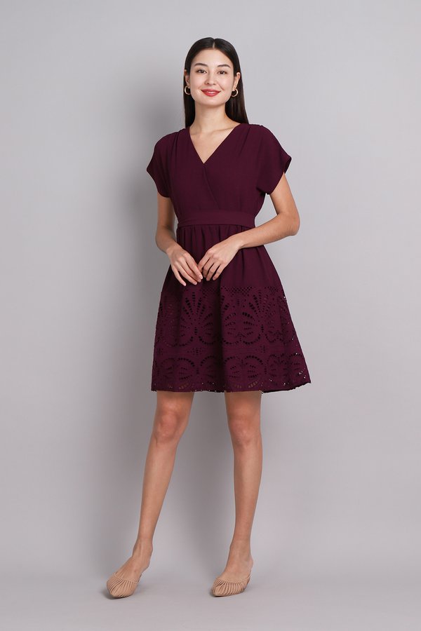 [Backorder] Callista Dress In Wine