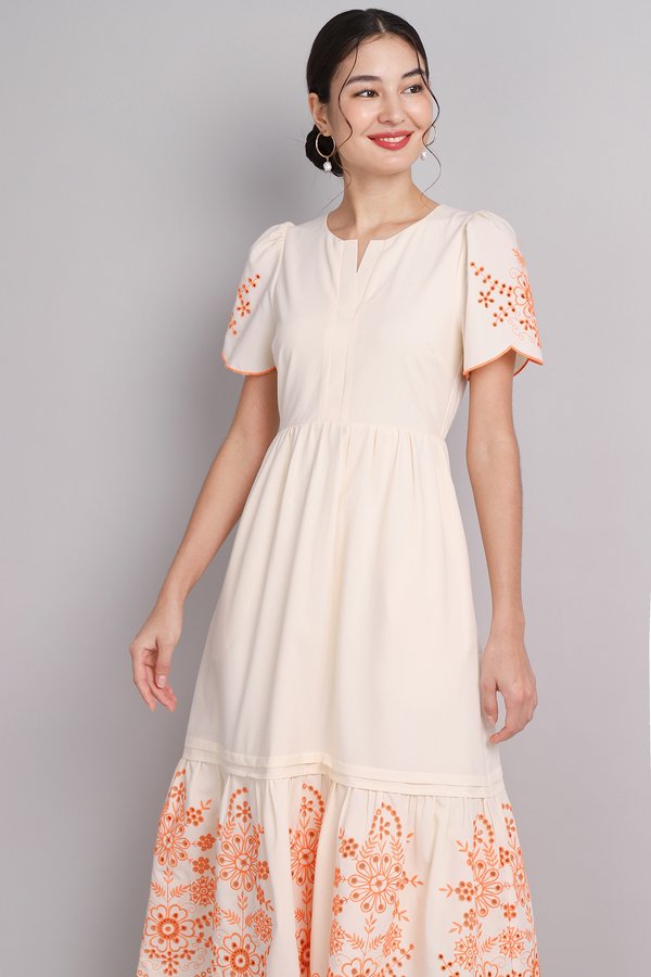[Backorder] Ruby Dress In Blush Tangerine
