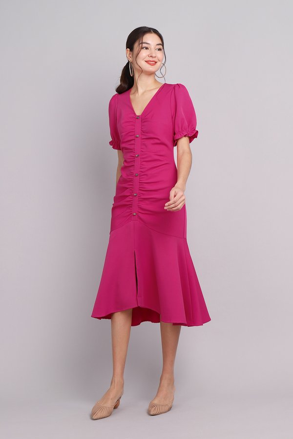 Scarlett Dress In Hot Pink