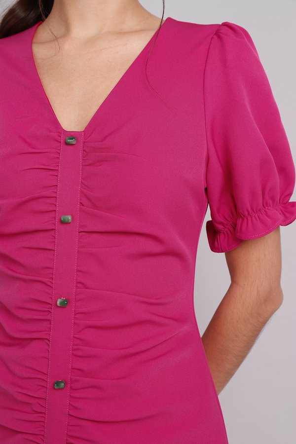 Scarlett Dress In Hot Pink