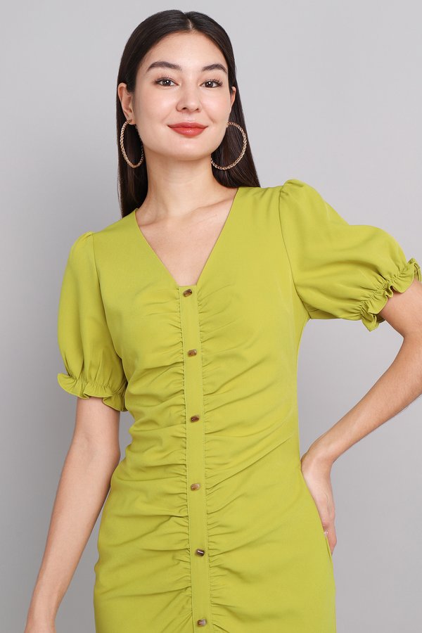 Scarlett Dress In Lime