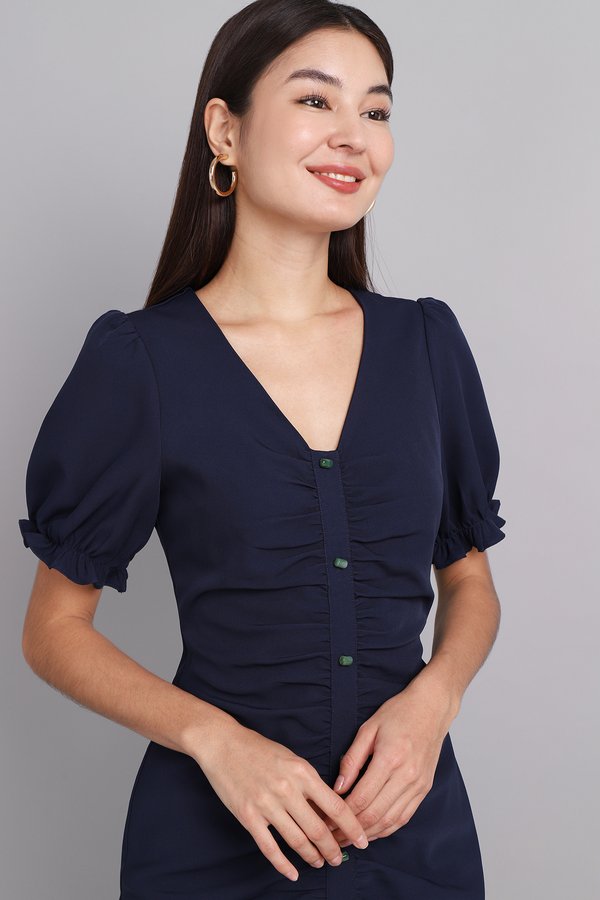 Scarlett Dress In Navy Blue