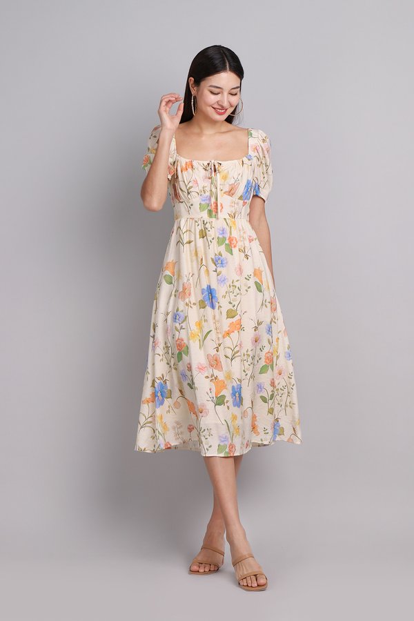 [Backorder] Arabella Dress In Garden Prints