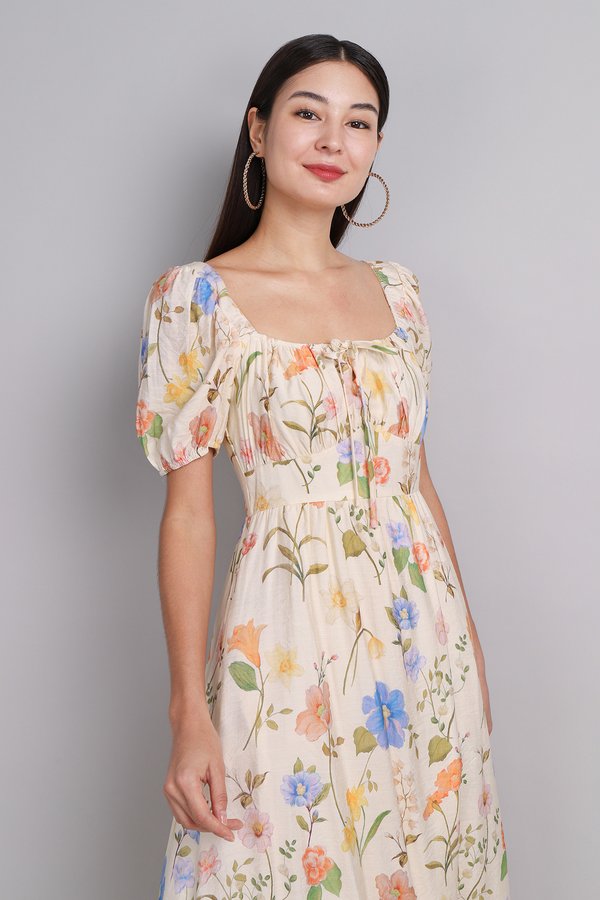 [Backorder] Arabella Dress In Garden Prints