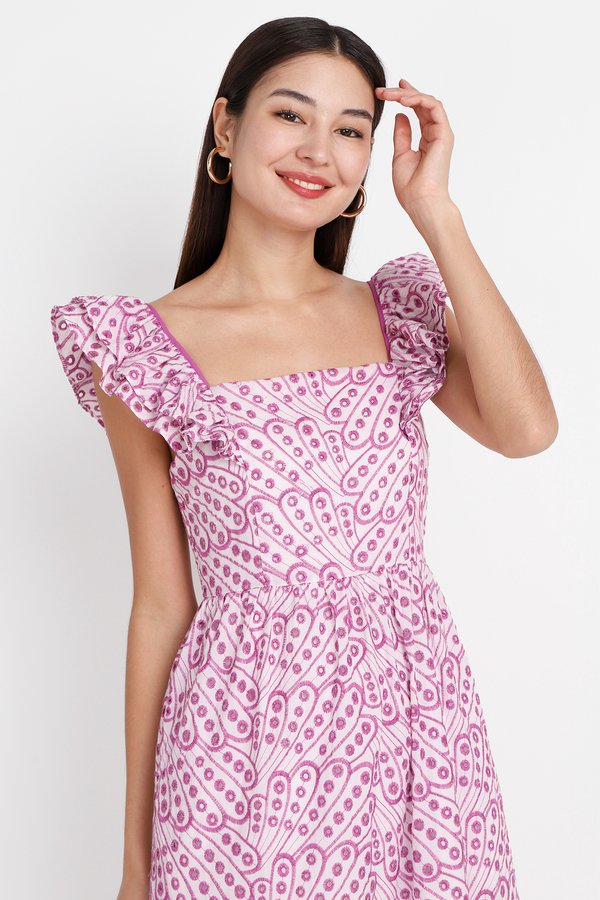 Cielo Dress In Lavender Pink