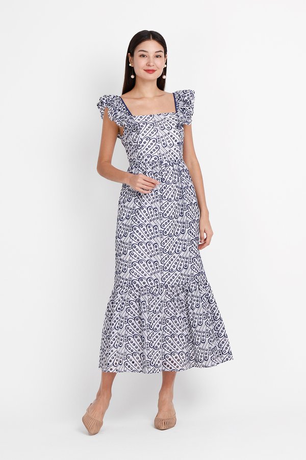 Cielo Dress In Navy Blue