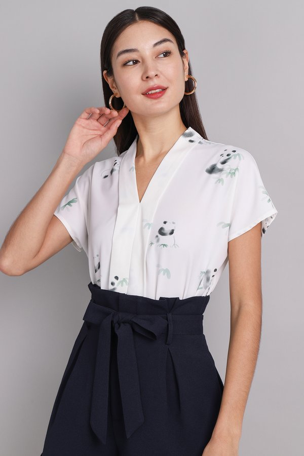[Backorder] Best Things In Life Top In Panda Prints
