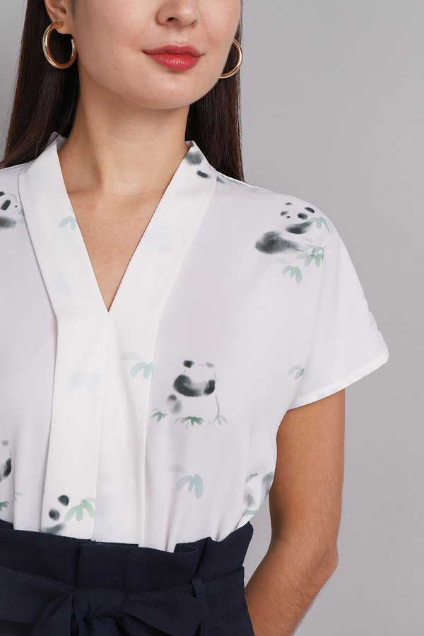 [Backorder] Best Things In Life Top In Panda Prints